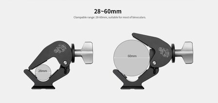 Terrier-Tripods Leofoto Kijker / Binocular Adapter