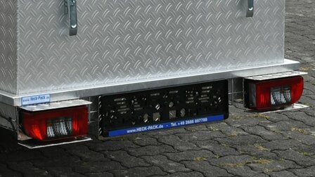 Heck-Pack verlichtingsset met aluminium beschermkap