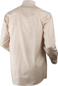 1401099&nbsp;Harkila Stenstorp overhemd, Burnt orange check/ Button-under