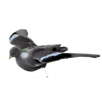 PLCL HDD011RW&nbsp;Lokvogel vliegende/invallende duif geflockt vaste vleugels