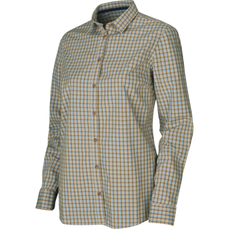 Artikel: 140109807 Harkila Selja Dames L/S check overhemd Heritage blue check 