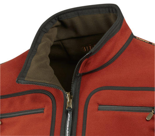 Härkila Kamko fleece Jacket Burnt orange/Shadow brown​​​​​​​