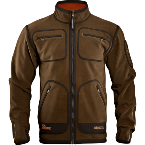 Harkila Kamko fleece Jacket Hunting green/Orange blaze