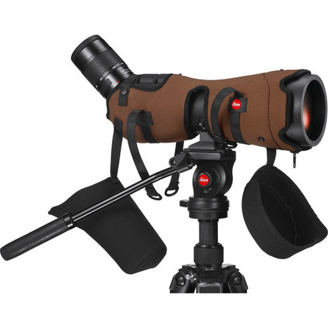 Leica Ever-Ready Stay-On Case for the APO-Televid 82 W Spotting Scope (Angled, Brown) 42070 4022243 42070 0 