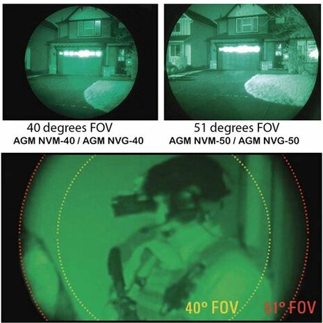 AGM NVG40 Binoculaire Tactical Restlichtversterker Gen2+ (Photonis Commercial) Groen