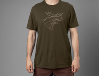 Graphic T-shirt 2-pack, Willow green/Burgundy 