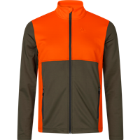 Elliot Fleece, Pine green/Hi-Vis orange