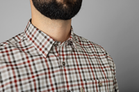 Milford Shirt, Bloodstone red / White check