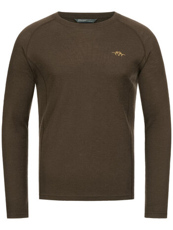 Blaser Merino Base Layer Roundneck Jonar, dark brown