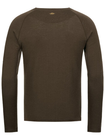 Blaser Merino Base Layer Roundneck Jonar, dark brown