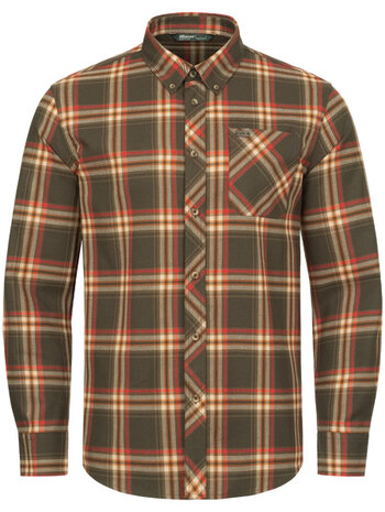 Blaser Shirt Sebastian, brown/red checked