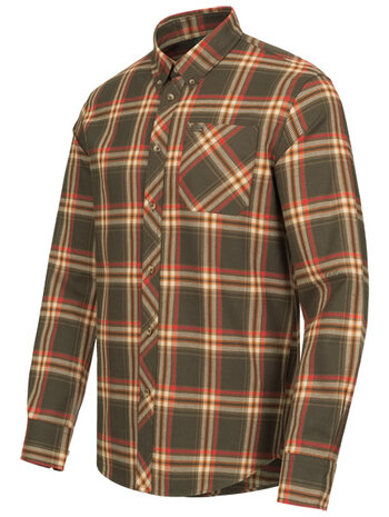 Blaser Shirt Sebastian, brown/red checked