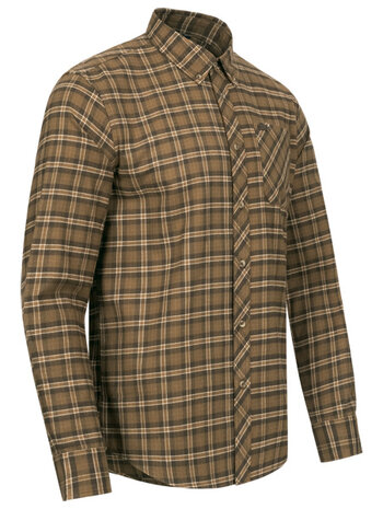 Blaser Shirt Edward beige / brown checked