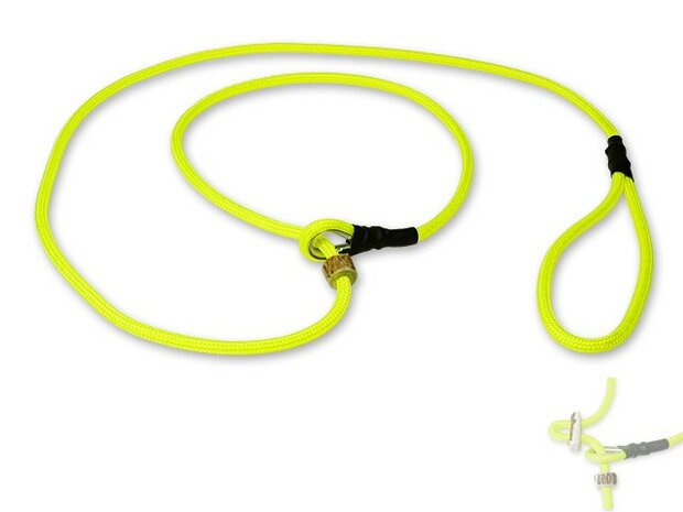 Mystique® Field trial moxon Lijn 8mm 150cm Neon Geel  met hoornstopper