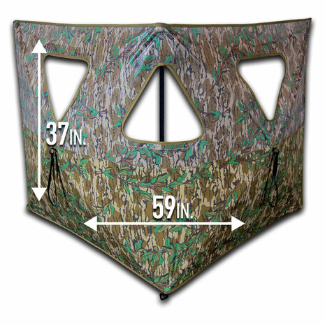 Primos Double Bull Stakeout Blind - Mossy Oak Greenleaf