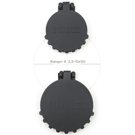 Steiner Flip Up Cover Set Ranger 4 -50mm Objective Diameter