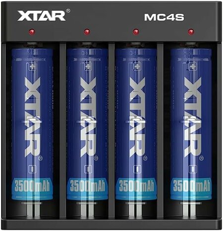 XTAR MC4S batterijlader 18650