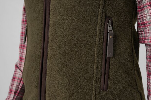 Seeland Woodcock Ivy Fleece Waistcoat - Pine green melange