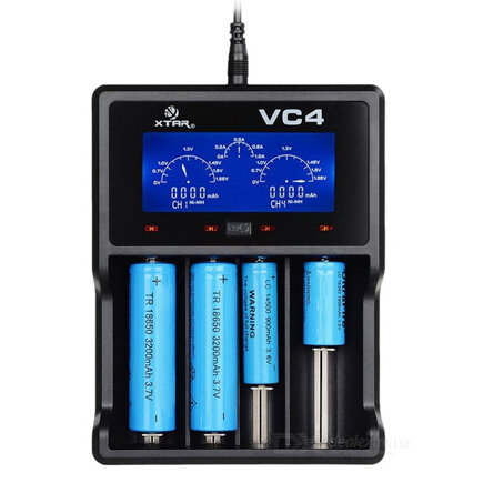 XTAR VC4 18650 Li-ion USB Batterijlader