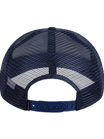 Blaser leather badge cap donker blauw