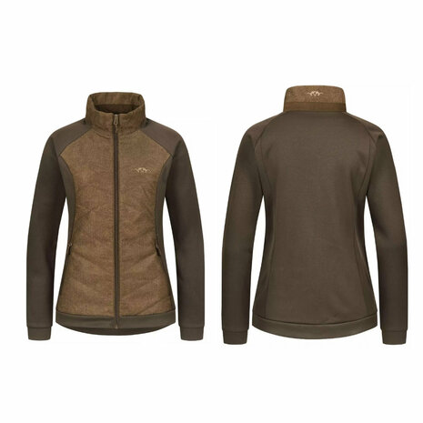  231011-112/657 Blaser dames fleece jas Kora donker bruin