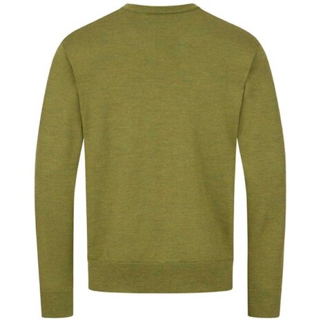 Blaser Merino V-neck trui vivid green