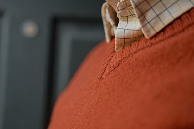Härkila Vincent Merino V-Neck Trui bombay brown
