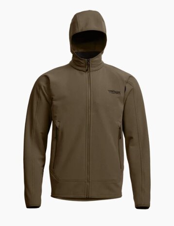 Sitka Alpha Fleece Hooded Jacket - Cattail Brown