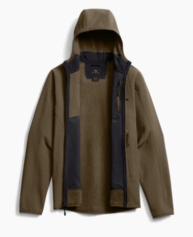 Sitka Alpha Fleece Hooded Jacket - Cattail Brown