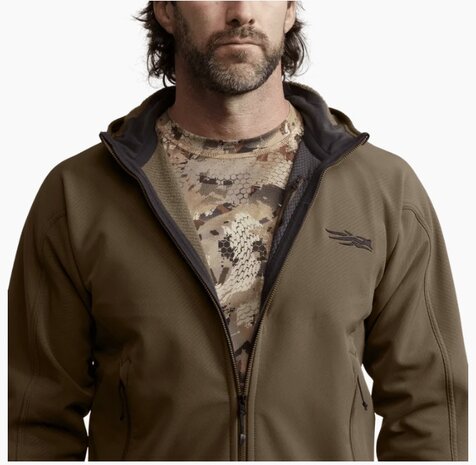 Sitka Alpha Fleece Hooded Jacket - Cattail Brown
