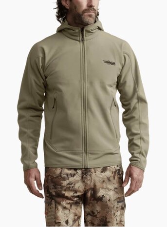 Sitka Alpha Fleece Hooded Jacket - Buckskin