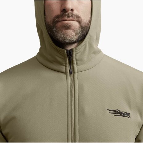 Sitka Alpha Fleece Hooded Jacket - Buckskin