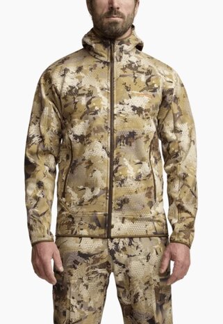 Sitka Alpha Fleece Hooded Jacket - Optifade Waterfowl Marsh