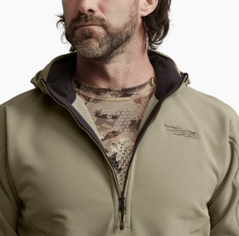 Sitka Alpha Fleece Hoodie - Buckskin