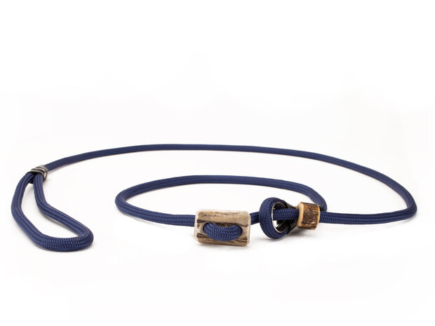 Mystique® Field trial moxon Lijn 6mm 150cm Blauw met hoornstopper