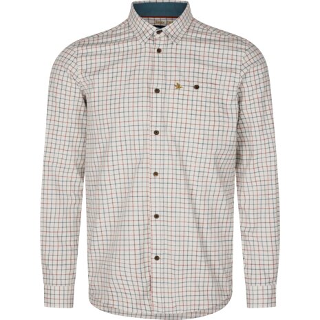403048001 Seeland Oxford shooting shirt  grape leaf/terracotta check