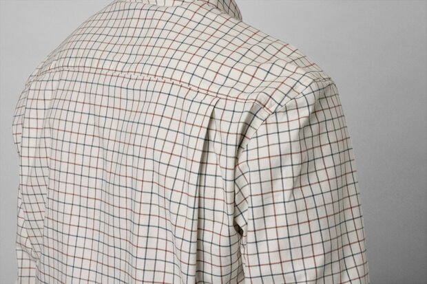 403048001 Seeland Oxford shooting shirt  grape leaf/terracotta check