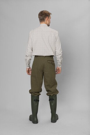 403048001 Seeland Oxford shooting shirt  grape leaf/terracotta check