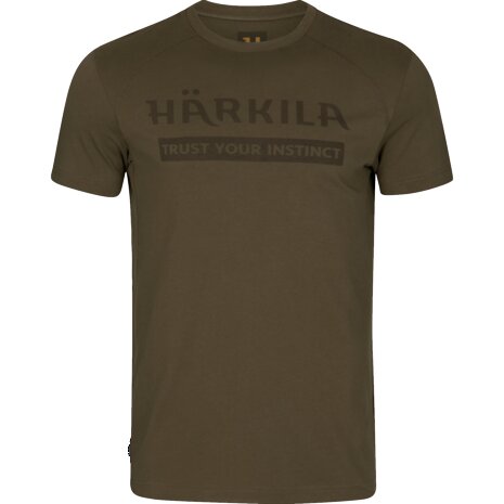 105040 Harkila loge s/s/ T-shirt willow green