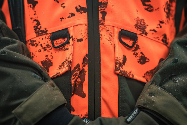 Seeland Trax Blaze Waistcoat – CE-gecertificeerde High-Vis Jachtbodywarmer met InVis® Camouflage