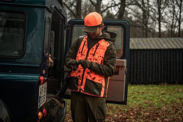 Seeland Trax Blaze Waistcoat – CE-gecertificeerde High-Vis Jachtbodywarmer met InVis® Camouflage