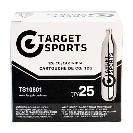 Target Sports 12 g CO₂-patronen (25 stuks)