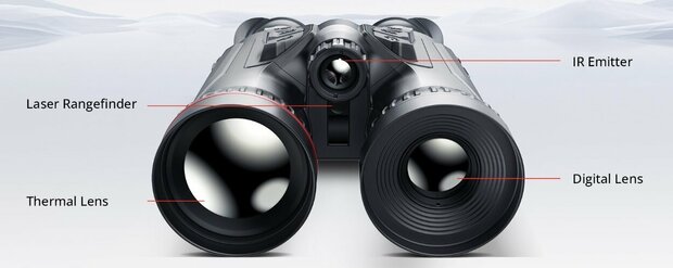 HIKMICRO Habrok Pro HX60LS – Professionele 4K Multispectraal Warmtebeeld Verrekijker