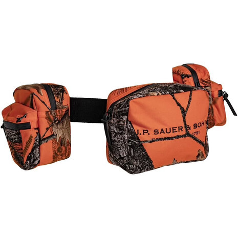 Sauer Jachtgordel Oranje – Geruisarme, Waterdichte Heuptas met Afneembare Tassen  Rugzak-alternatief