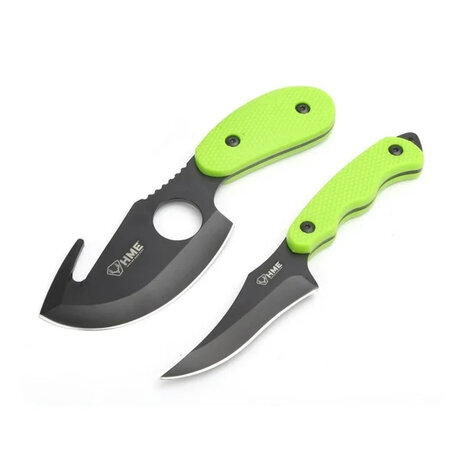 HME 2-delige vil & ontweidmessen Kit – 420HC Jachtmessen met Foedraal