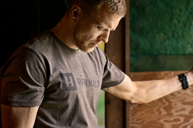 H&auml;rkila Identity S/S T-Shirt - Brown Melange