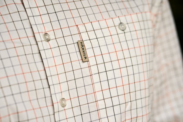 H&auml;rkila Portfield L/S Shirt - Mandarin Check
