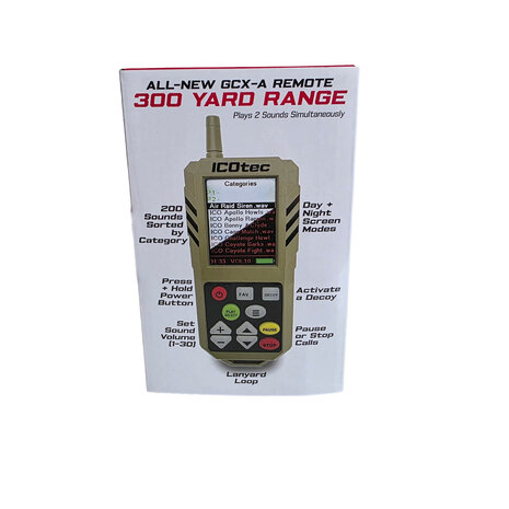 ICOtec Atom Predator Call &ndash; Elektronische Lokker met afstandsbediening, 200 Geluiden en bereik