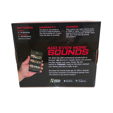 ICOtec Atom Predator Call &ndash; Elektronische Lokker met afstandsbediening, 200 Geluiden en bereik