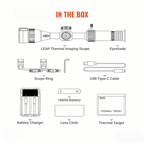 RIX Optics LEAP L6R LRF Warmtebeeld Richtkijker &nbsp;